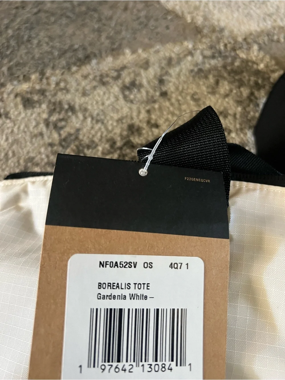The North Face Borealis Convertible Tote White with Black Accents